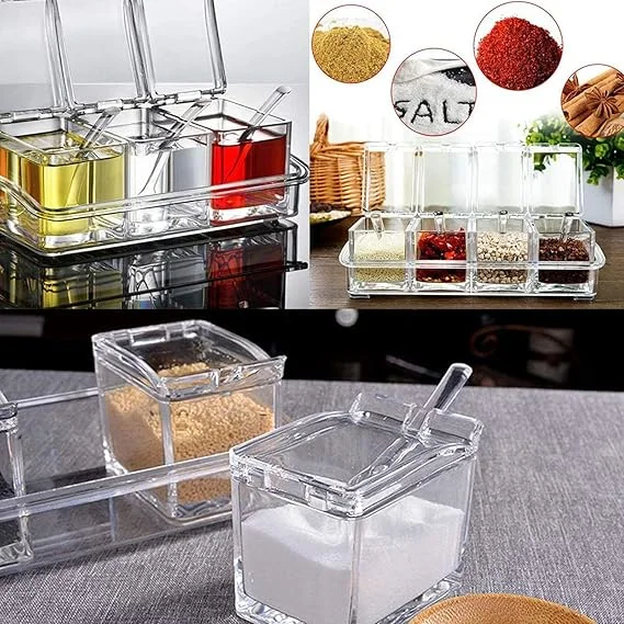 4 In1 Clear Seasoning Box