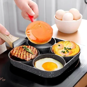 Frying Pan with 4 Hole