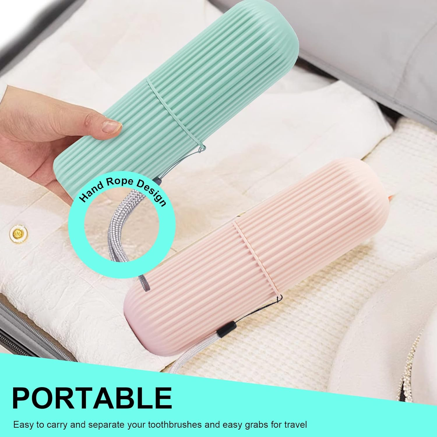 Portable Toothbrush Toothpaste Holder