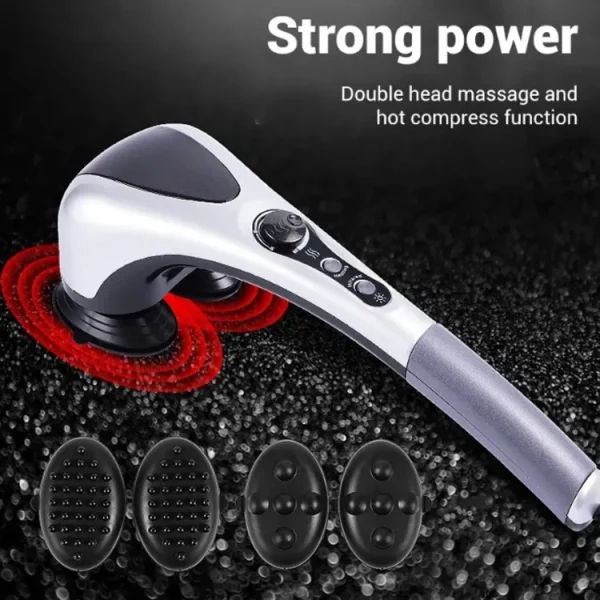 double-head-full-body-massager-machine-variable-speed-far-infrared-electric-facial-deep-tissue-fitness-massage-stick-head-neck-waist-leg-muscles-pain-relief-massage-hammer-handh - 3