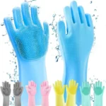 Silicone Washing Full Finger Gloves