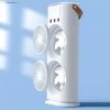 Mini Double Head Mist Fan with LED Light & Humidifier
