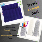 Pillow Cushion & Toothbrush Holder Case for Travel