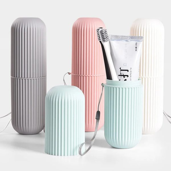 Pillow Cushion & Toothbrush Holder Case for Travel