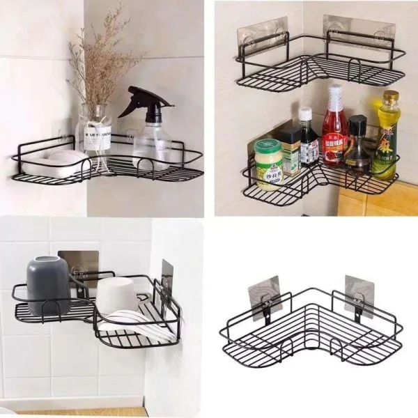 Metal Corner Rack for Bathroom & Kitchen