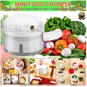 Efficient Mini Hand-Powered Food Chopper Mixer Blender"