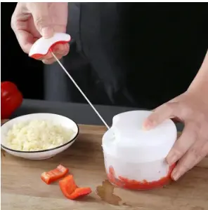 Efficient Mini Hand-Powered Food Chopper Mixer Blender"